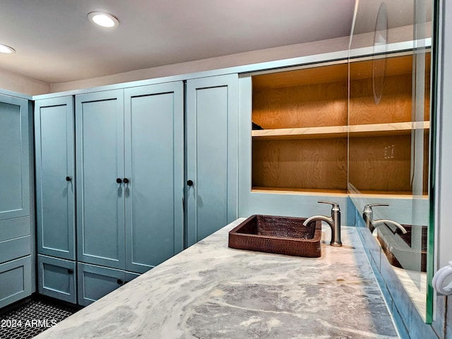 interior space featuring sink