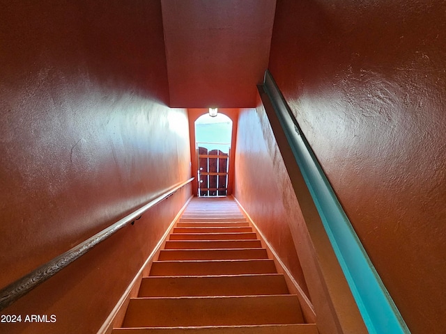 view of staircase