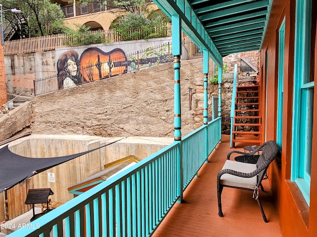 view of balcony