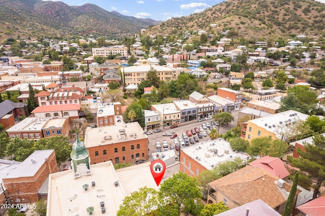 aerial view featuring a mountain view