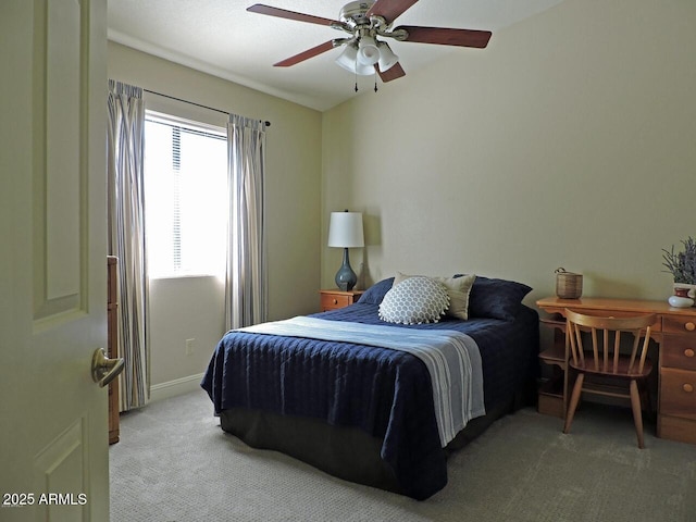 1010 N Osprey Ct, Gilbert, AZ 85234 - carpeted bedroom featuring ceiling fan and baseboards