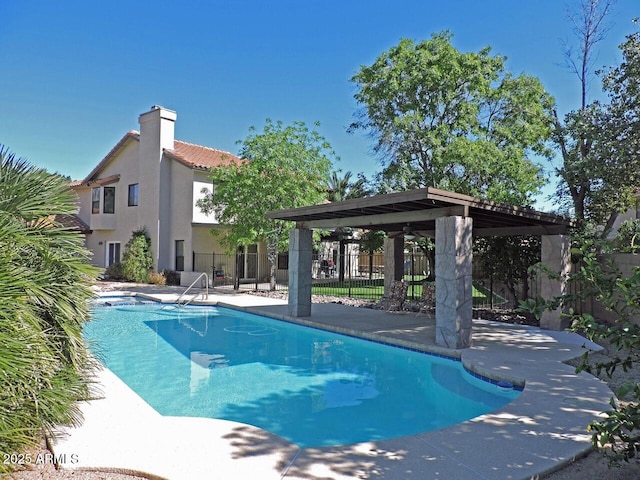 1010 N Osprey Ct, Gilbert, AZ 85234 - view of swimming pool with fence and a fenced in pool