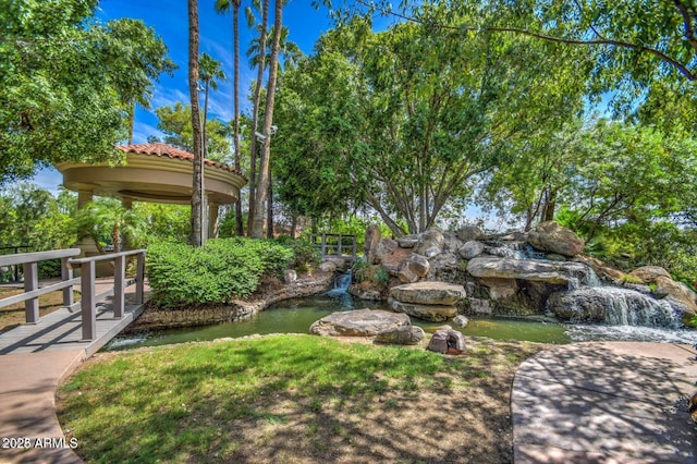 1010 N Osprey Ct, Gilbert, AZ 85234 - view of yard featuring a gazebo