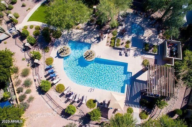 20750 N 87th St Unit 2103, Scottsdale, AZ 85255 - drone / aerial view of a pool