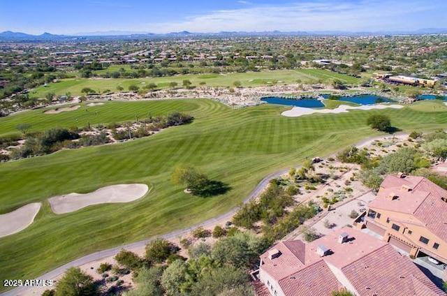 20750 N 87th St Unit 2103, Scottsdale, AZ 85255 - aerial perspective of suburban area with a water and mountain view and a local golf course