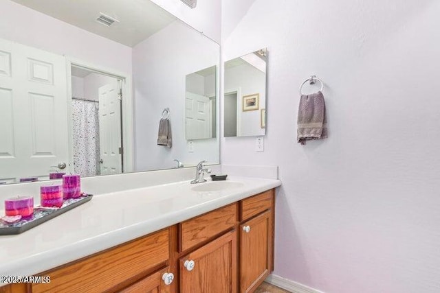 bathroom featuring vanity