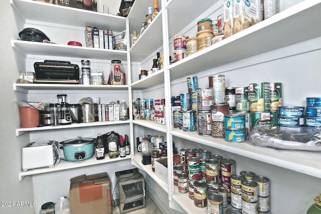 view of pantry