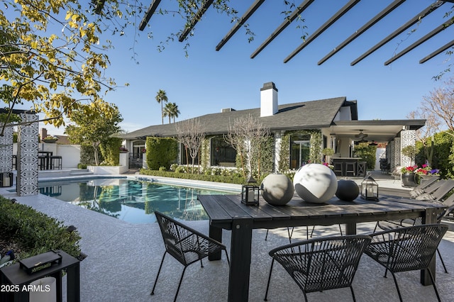 view of pool with a patio area