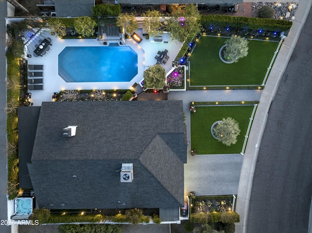 birds eye view of property