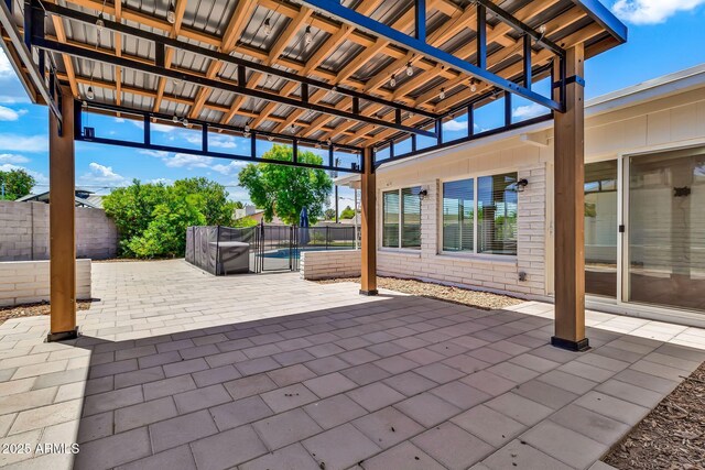 737 E 7th Pl, Mesa, AZ 85203 - view of patio with a fenced backyard