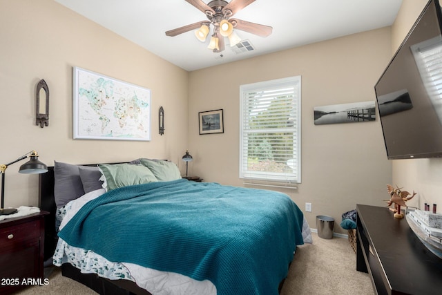 5612 S 21st Pl, Phoenix, AZ 85040 - bedroom featuring carpet floors, baseboards, and ceiling fan