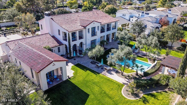 birds eye view of property