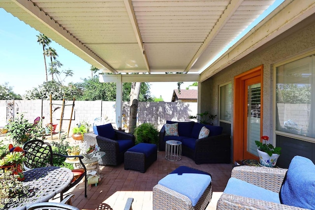 7537 W Bluefield Ave, Glendale, AZ 85308 - view of patio with an outdoor hangout area