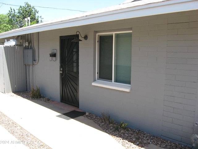 view of entrance to property