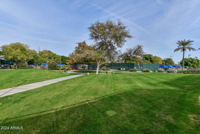 17041 W Artesia Dr, Surprise, AZ 85387 - view of property's community featuring a lawn, fence, and playground community