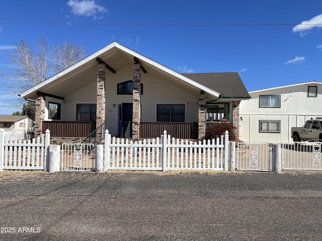 view of front of house with a porch