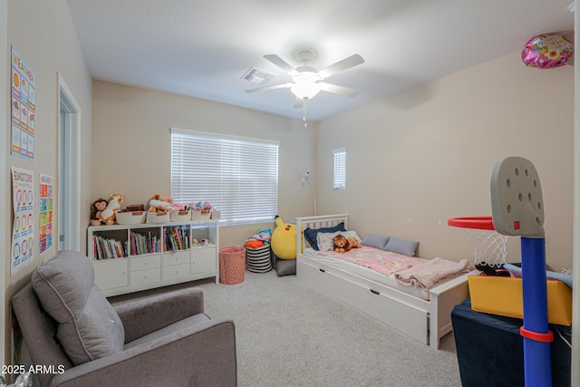 281 E Shamrock Dr, Chandler, AZ 85286 - bedroom with carpet floors and a ceiling fan