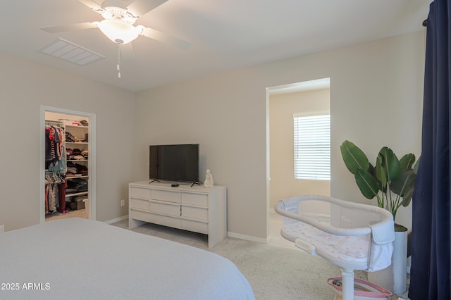 281 E Shamrock Dr, Chandler, AZ 85286 - carpeted bedroom with a spacious closet, a closet, and ceiling fan