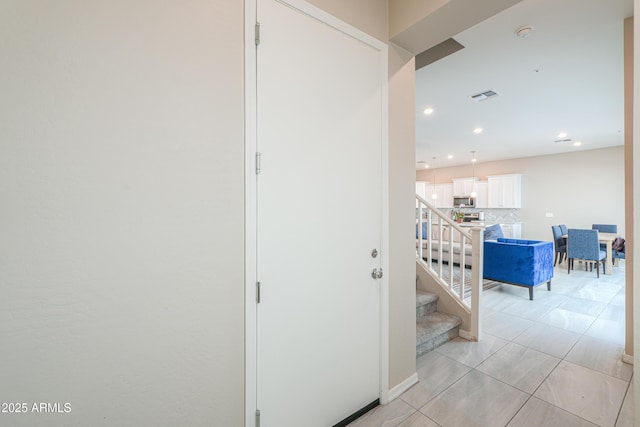 281 E Shamrock Dr, Chandler, AZ 85286 - corridor with recessed lighting and stairs
