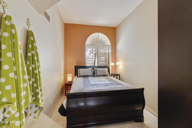 view of tiled bedroom