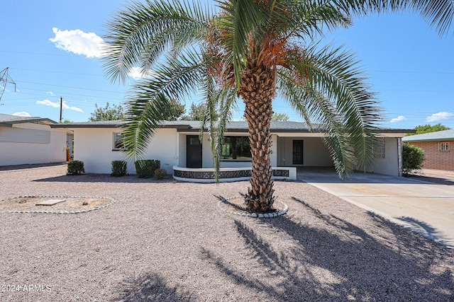 view of ranch-style home