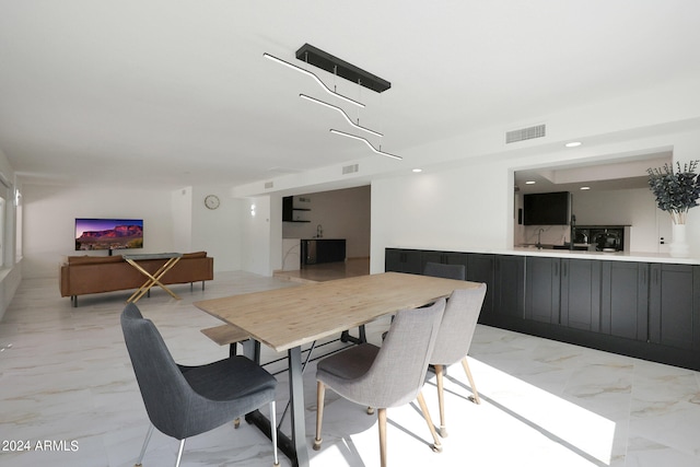 view of dining area