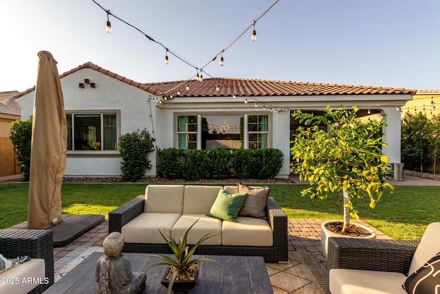 1931 E Aster Pl, Chandler, AZ 85286 - view of patio / terrace featuring an outdoor living space
