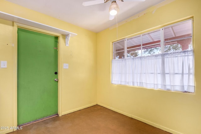 2308 W Marlette Ave, Phoenix, AZ 85015 - carpeted spare room with baseboards and ceiling fan