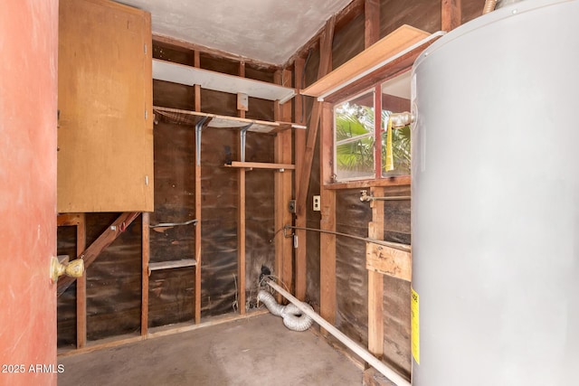 2308 W Marlette Ave, Phoenix, AZ 85015 - interior space featuring concrete floors and gas water heater