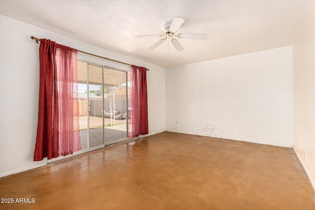 2308 W Marlette Ave, Phoenix, AZ 85015 - unfurnished room with concrete floors and ceiling fan