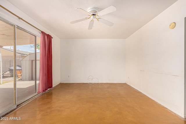 2308 W Marlette Ave, Phoenix, AZ 85015 - unfurnished room featuring a ceiling fan and concrete floors