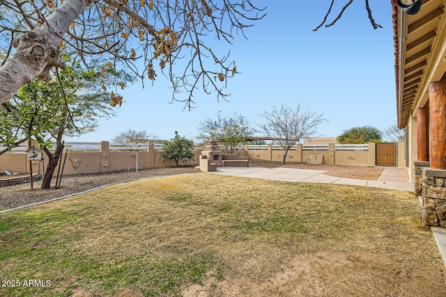 view of yard featuring a patio area