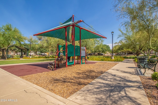 view of jungle gym