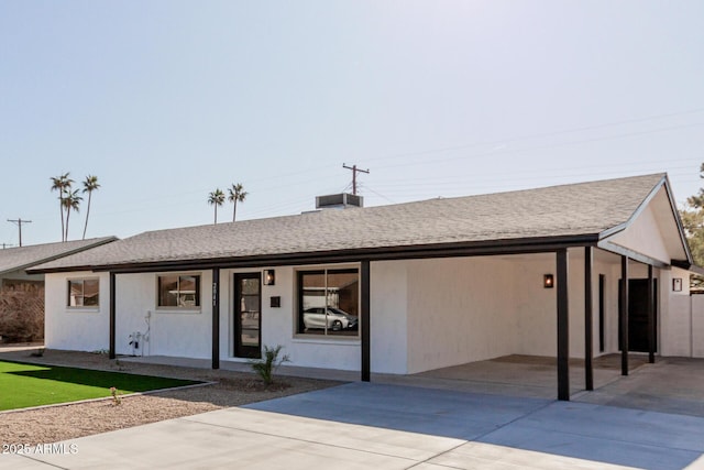 view of ranch-style home