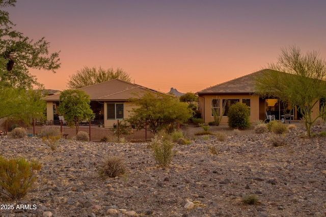 3675 Gold Ridge Rd, Wickenburg, AZ 85390 - view of front of property featuring a tile roof and stucco siding