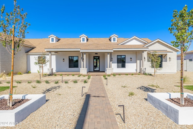 view of front of property with covered porch