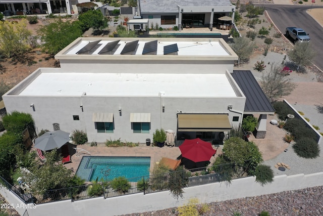 142 Dunn Dr, Page, AZ 86040 - aerial view of property and surrounding area featuring a pool