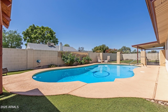 2003 W Tyson St, Chandler, AZ 85224 - view of pool featuring a fenced backyard, a fenced in pool, and a patio area