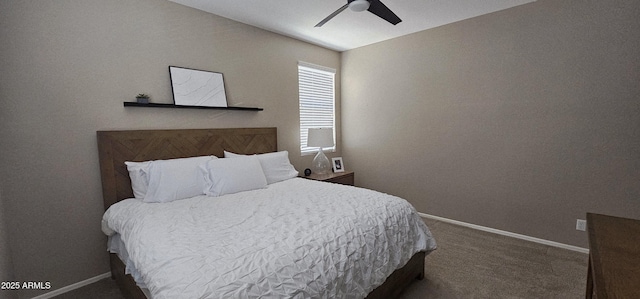 4705 E Red Oak Ln Unit 101, Gilbert, AZ 85297 - bedroom featuring carpet floors and a ceiling fan