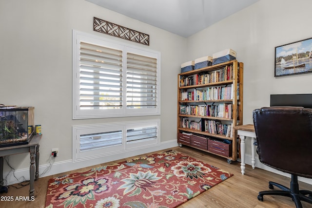 1439 E Mead Dr, Gilbert, AZ 85298 - office area with wood finished floors and baseboards