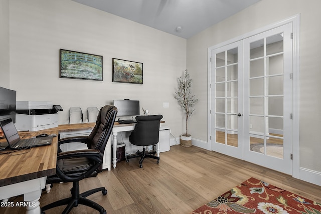 1439 E Mead Dr, Gilbert, AZ 85298 - office space featuring french doors, wood finished floors, and baseboards