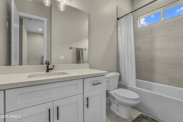 3367 W Lyra Way, Flagstaff, AZ 86001 - full bath with vanity, toilet, and shower / tub combo with curtain