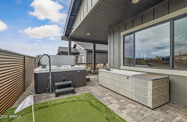 3367 W Lyra Way, Flagstaff, AZ 86001 - view of patio with a hot tub