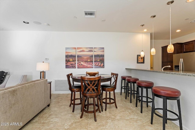 view of dining room