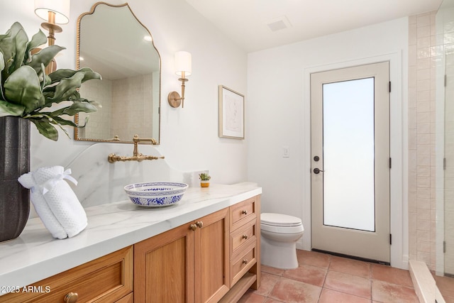 16227 N 63rd Pl, Scottsdale, AZ 85254 - bathroom featuring vanity, toilet, and tile patterned flooring