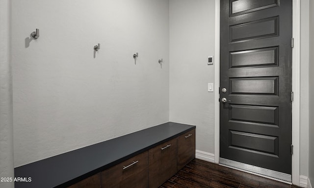 2915 W Night Owl Ln, Phoenix, AZ 85085 - mudroom featuring dark wood finished floors and baseboards