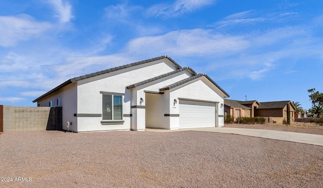 view of front of house featuring a garage