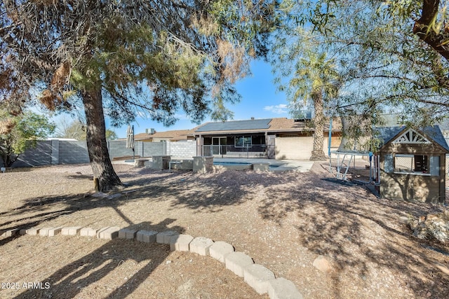 view of rear view of house