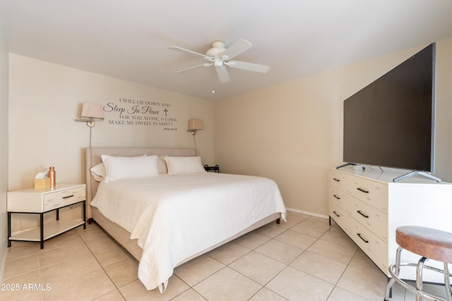 10601 N 36th St, Phoenix, AZ 85028 - bedroom with light tile patterned flooring and a ceiling fan