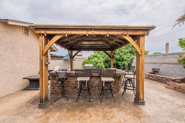 10601 N 36th St, Phoenix, AZ 85028 - view of patio / terrace with a gazebo and grilling area